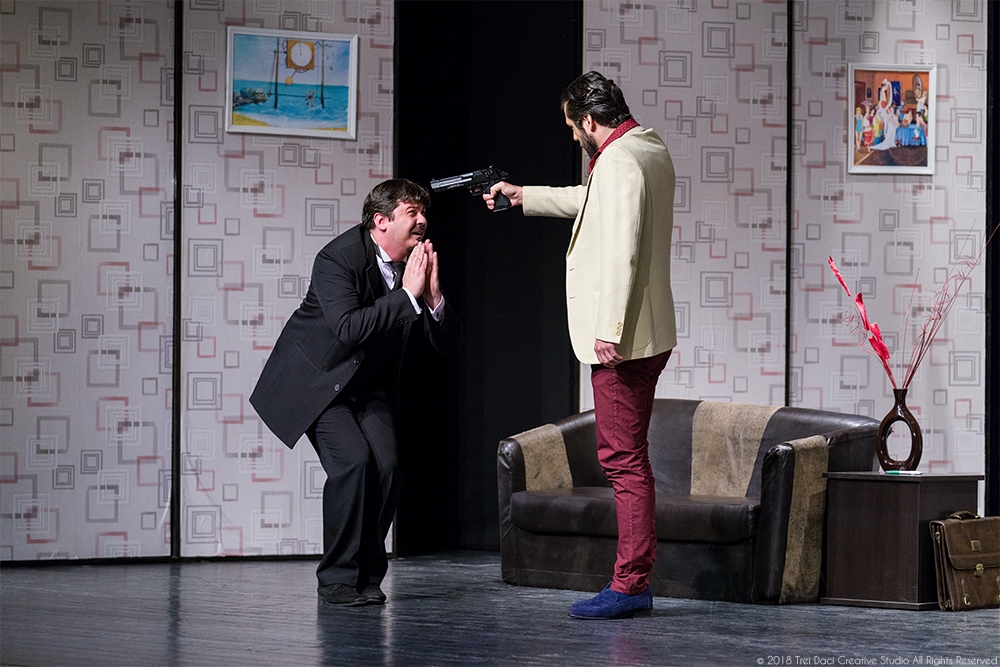 Carlos Homenides de Histangua si Victor-Emmanule Chandebize - "Poche!" dupa "Puricele in ureche" de Georges Feydeau - regia Valentin Potrivitu - Teatrul "Jean Bart" Tulcea